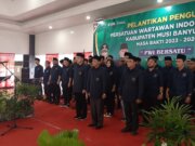 Ketua PWI Sumsel Resmi  Melantik kepengurusan PWI  Muba Priode 2023-2026