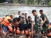 Personel Lanud SUT Gelar Simulasi Latihan Water Rescue TW II Tahun 2024