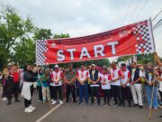 Polres Muara Enim Lakukan Pengawalan dan Pengamanan Jalan Sehat Sosialisasi Pilkada 2024