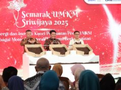 Ketua TP PKK Palembang Menghadiri Gelaran Semarak UMKM Sriwijaya 2025