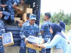 Lanud Sutan Sjahrir dan PIA AG Cab. 11/D.I Salurkan Bantuan Serta Trauma Healing di Sungai Lareh Lubuk Minturun dan Korong Tangah Taban Lubuk Alung